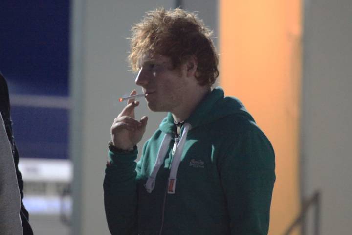 ed sheeran smoking
